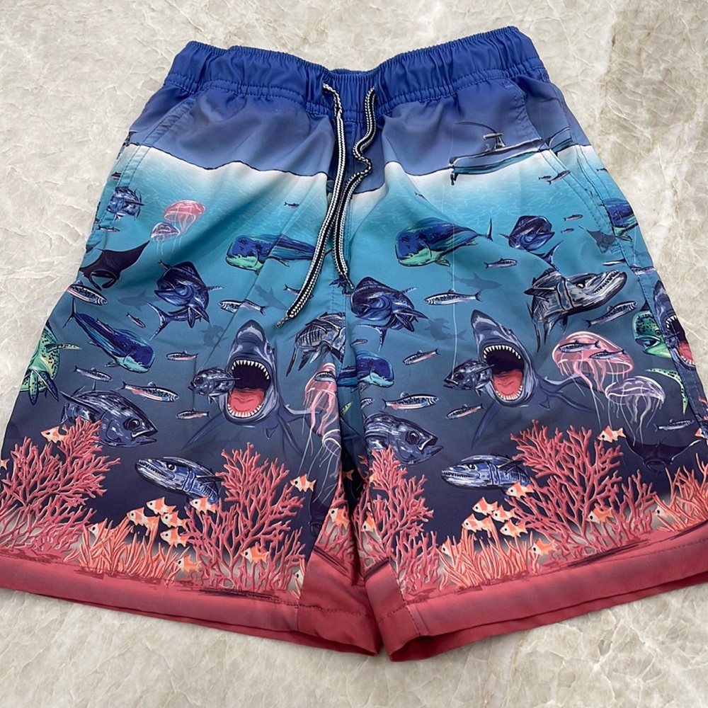 Kids Peter Millar Swim Trunks